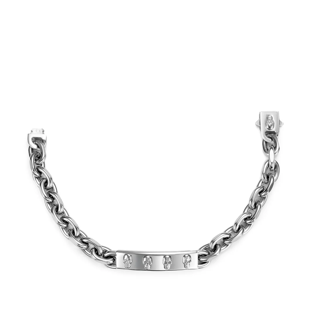 Silver Anchor Skull Chain - Image 3