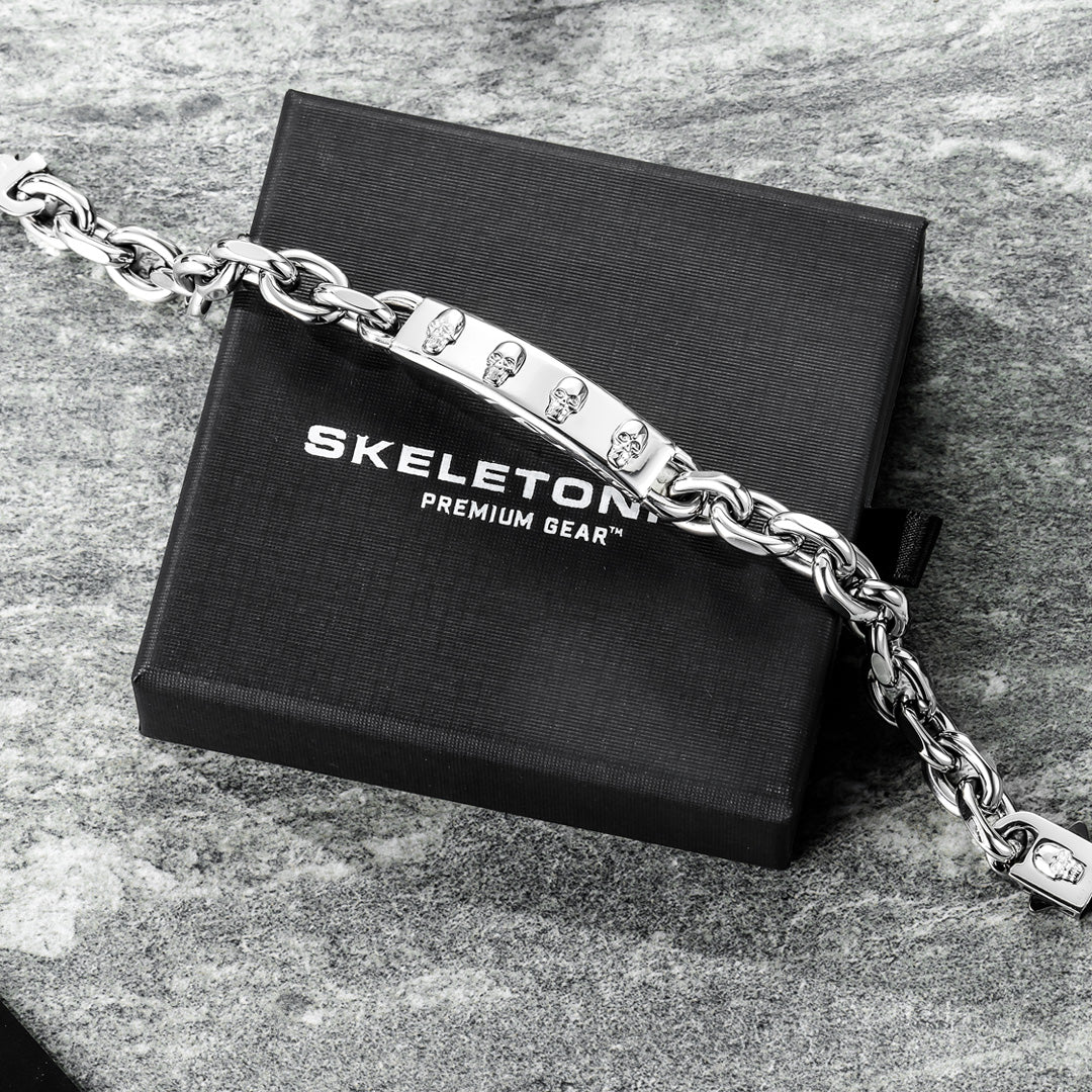 Silver Anchor Skull Chain - Image 4